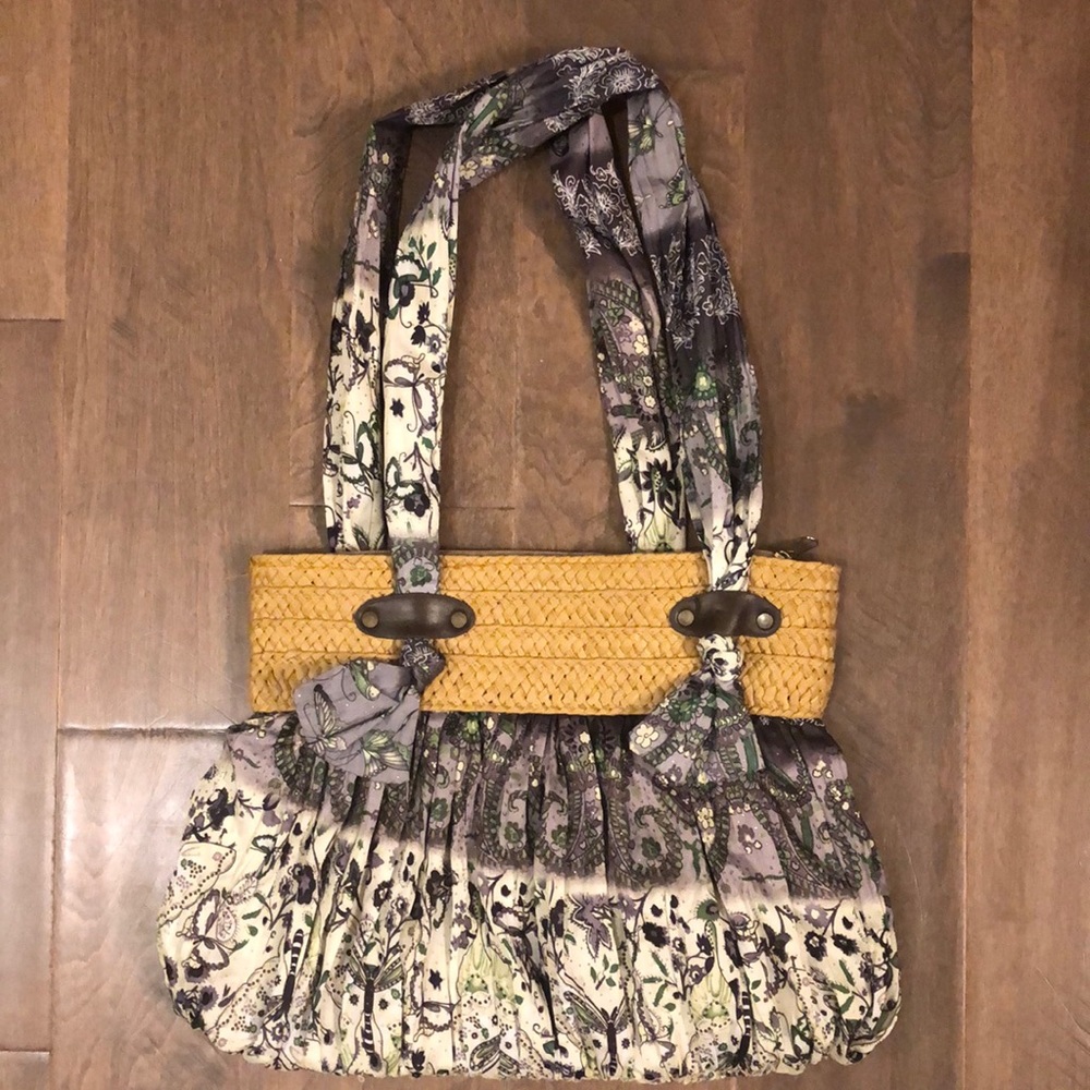 Mod mixed media purse